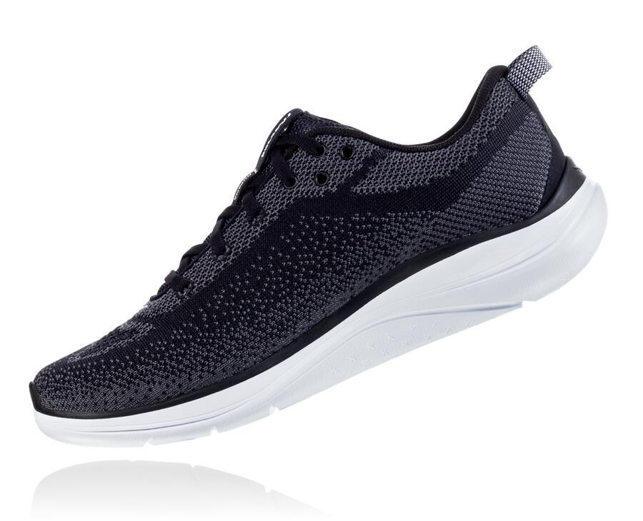 Tenis Hoka One One Feminino Pretas/Branco - Hupana Flow - 549-BYSJFM